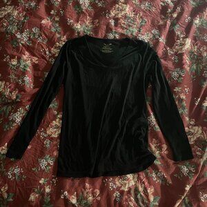 Faded Glory Black Long Sleeve Shirt